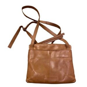 LUCKY BRAND Tan Leather Crossbody Bag